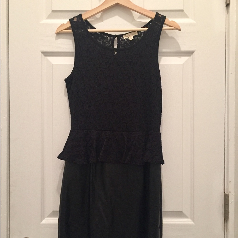 black hem & thread peplum dress